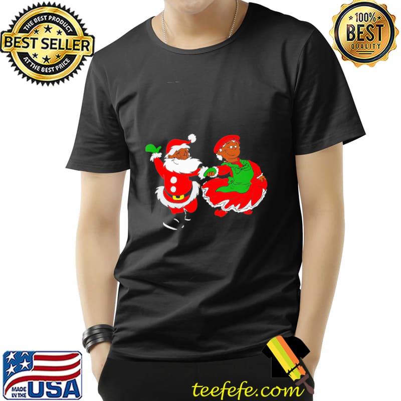 African Black Santa Claus Couple Dance Christmas Shirt Unisex African Black Santa Claus Couple Dance Christmas Shirt Unisex