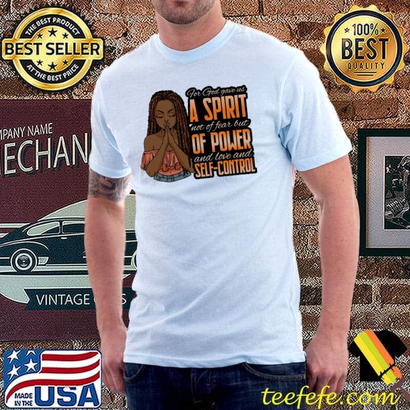 Afro For God Gave Us A Spirit Not of Fear But Of Power And Love And Self-Control s Unisex Afro For God Gave Us A Spirit Not of Fear But Of Power And Love And Self-Control s Unisex