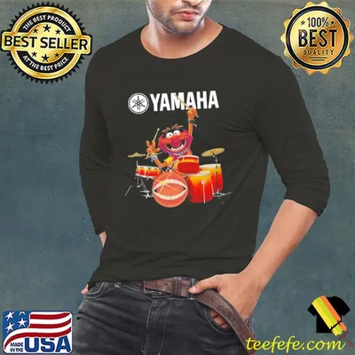 Animal Yamaha I Love Drums Mouth Shirt
