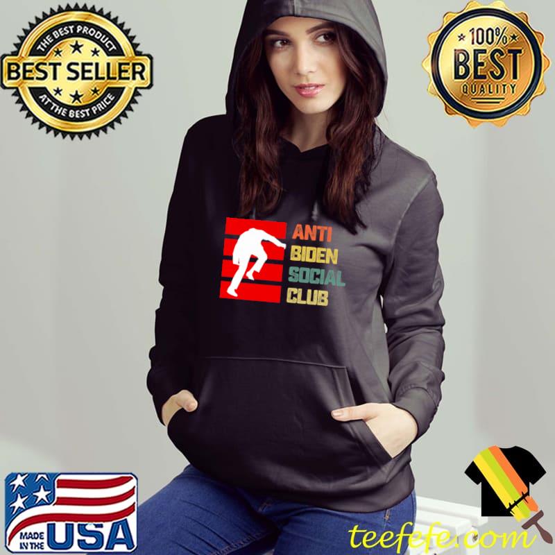 Anti Biden Social Club Funny Vintage Biden Falling Stairs Premium T-Shirt