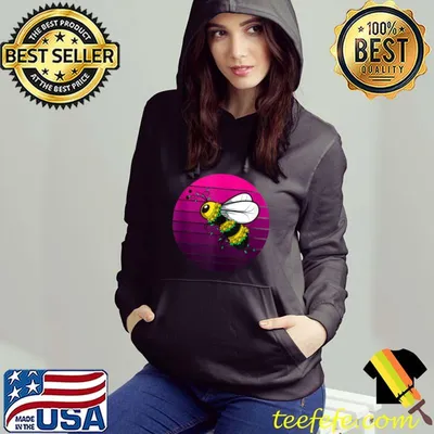 Awesome Bee Flowers Florist vintage T-shirt