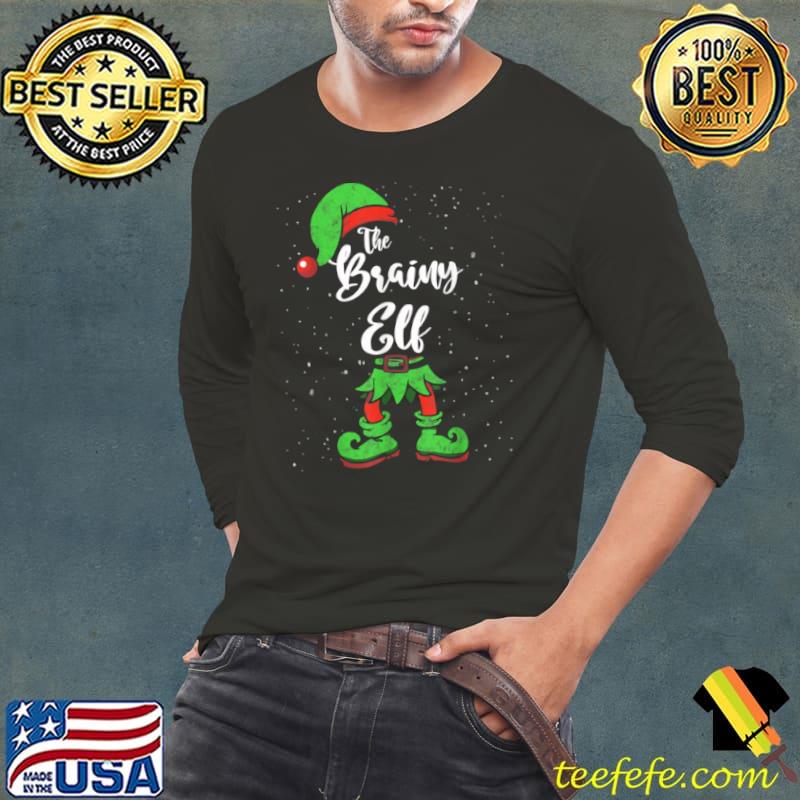 Awesome Brainy Elf Matching Family Christmas Pajama Costume T Shirt Long Sleeve Tee Awesome Brainy Elf Matching Family Christmas Pajama Costume T Shirt Long Sleeve Tee