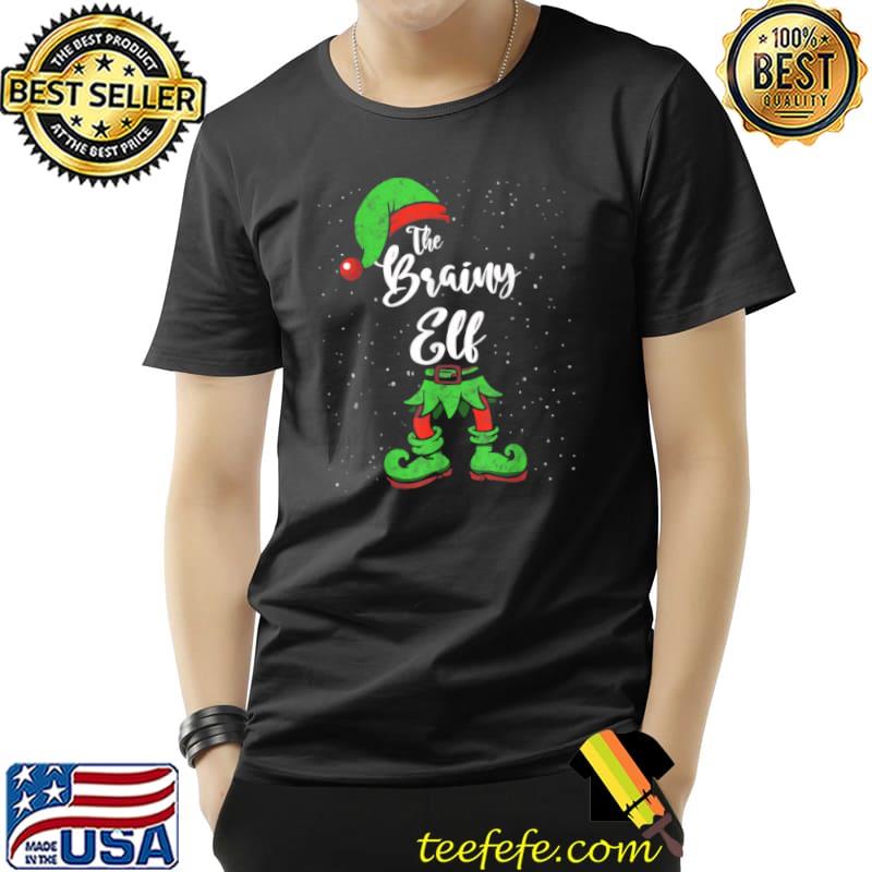 Awesome Brainy Elf Matching Family Christmas Pajama Costume T Shirt Unisex Awesome Brainy Elf Matching Family Christmas Pajama Costume T Shirt Unisex