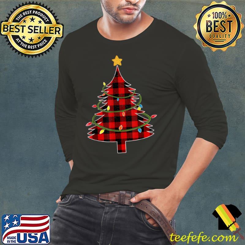 Awesome Christmas Buffalo Plaid Tree Shirt, Christmas Tree Pajama T Shirt Long Sleeve Tee Awesome Christmas Buffalo Plaid Tree Shirt, Christmas Tree Pajama T Shirt Long Sleeve Tee