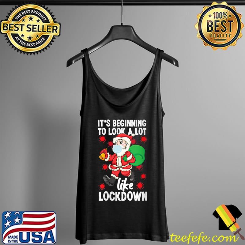 Awesome Christmas Santa Claus Lockdown Quarantine 2021 T- Tank Top Awesome Christmas Santa Claus Lockdown Quarantine 2021 T- Tank Top
