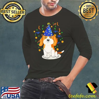 Awesome cute Beagle Puppy Dog Birthday Party shirt