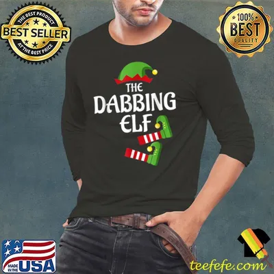 Awesome Dabbing Elf Family Matching Group Christmas T Shirt