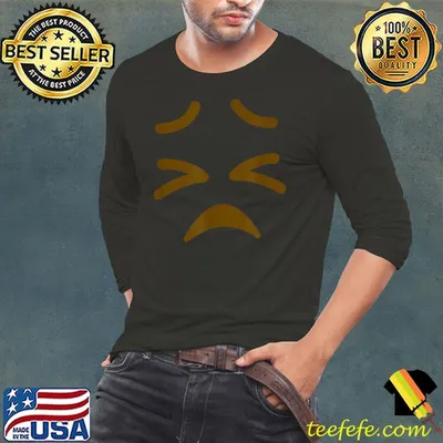 Awesome Emoticon Persevering Face with Scrunched Eyes Costume Gift T Shirt