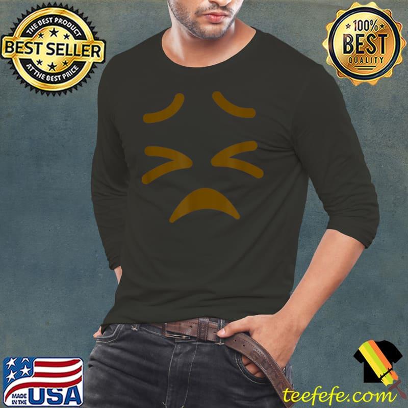 Awesome Emoticon Persevering Face with Scrunched Eyes Costume Gift T Shirt