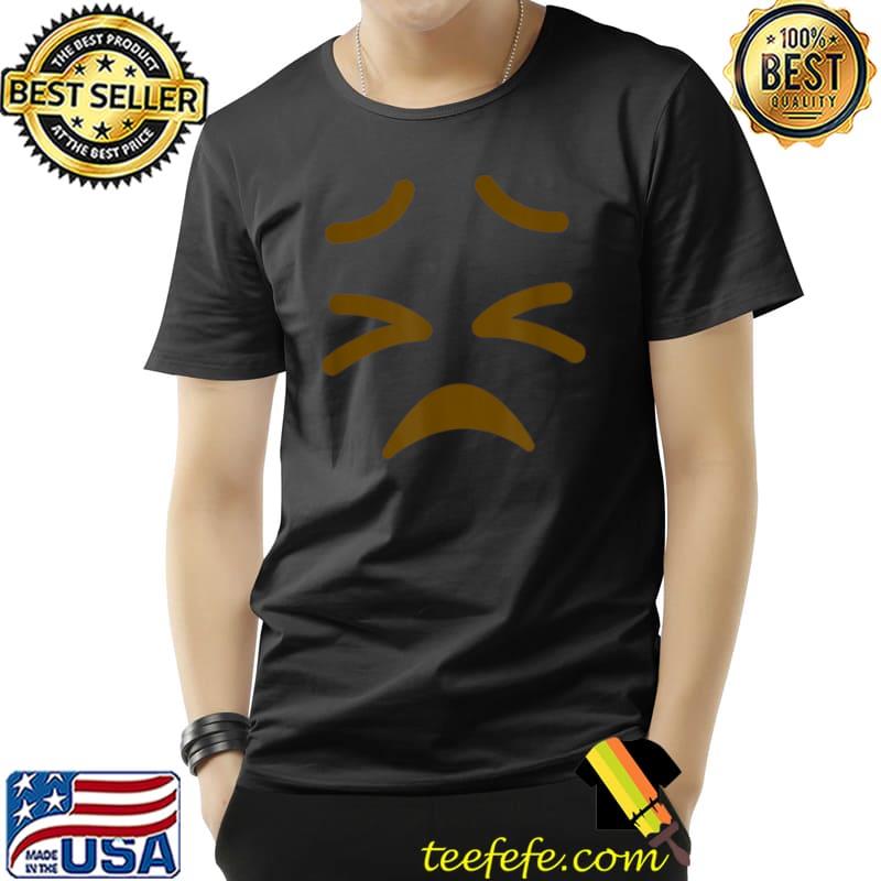 Awesome Emoticon Persevering Face with Scrunched Eyes Costume Gift T Shirt Unisex Awesome Emoticon Persevering Face with Scrunched Eyes Costume Gift T Shirt Unisex
