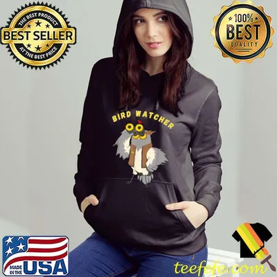 Awesome Funny Bird Watcher Owl with Binoculars T-Shirt