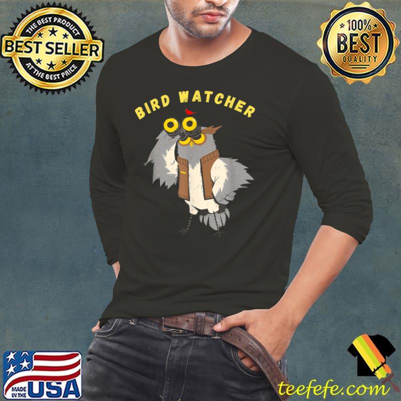 Awesome Funny Bird Watcher Owl with Binoculars T-Shirt Long Sleeve Tee Awesome Funny Bird Watcher Owl with Binoculars T-Shirt Long Sleeve Tee