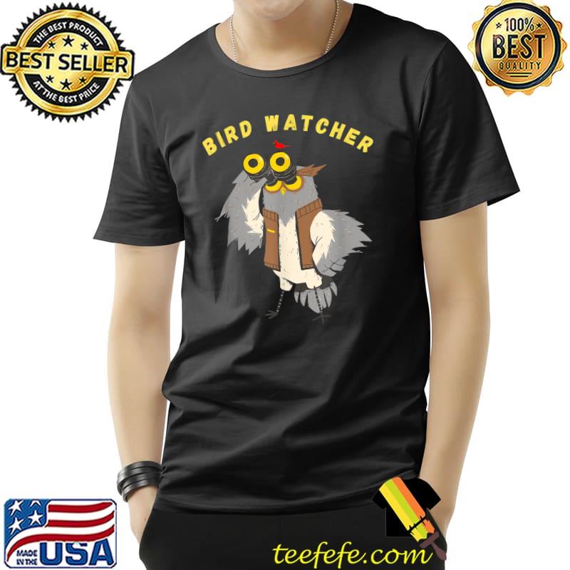 Awesome Funny Bird Watcher Owl with Binoculars T-Shirt Unisex Awesome Funny Bird Watcher Owl with Binoculars T-Shirt Unisex