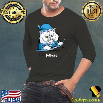 Awesome funny Meh Cat for Cat Lovers T-Shirt
