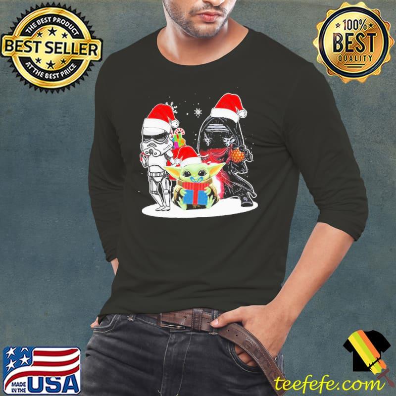 Awesome Grateful Baby Yoda And Darth Vader Stormtrooper Merry Christmas Shirt Long Sleeve Tee Awesome Grateful Baby Yoda And Darth Vader Stormtrooper Merry Christmas Shirt Long Sleeve Tee
