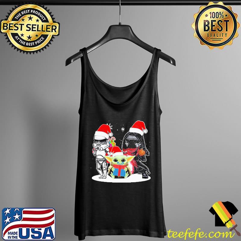 Awesome Grateful Baby Yoda And Darth Vader Stormtrooper Merry Christmas Shirt Tank Top Awesome Grateful Baby Yoda And Darth Vader Stormtrooper Merry Christmas Shirt Tank Top