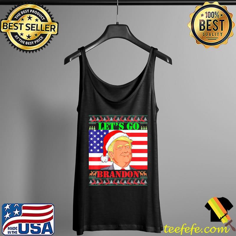 Awesome let’s Go Brandon Trump Ugly Christmas Sweater Us Flag T-Shirt Tank Top Awesome let’s Go Brandon Trump Ugly Christmas Sweater Us Flag T-Shirt Tank Top