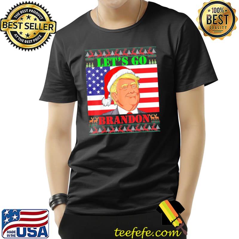 Awesome let’s Go Brandon Trump Ugly Christmas Sweater Us Flag T-Shirt Unisex Awesome let’s Go Brandon Trump Ugly Christmas Sweater Us Flag T-Shirt Unisex