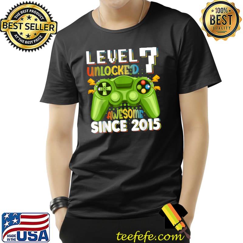 Awesome Level 7 Unlocked Awesome 2015 Video Game 7th Birthday Kids T-Shirt Unisex Awesome Level 7 Unlocked Awesome 2015 Video Game 7th Birthday Kids T-Shirt Unisex