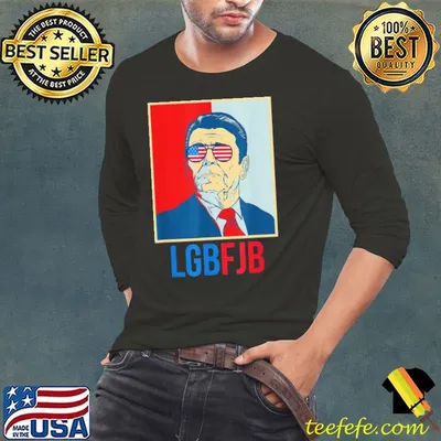 Awesome lGBFJB Ronald Reagan Us Flag Sunglasses Shirt