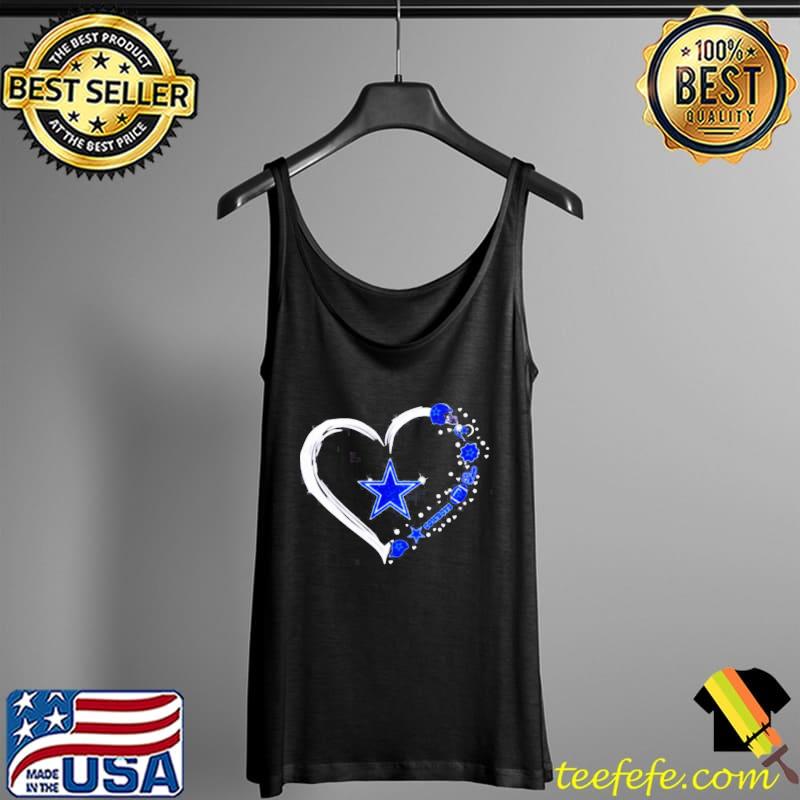 Awesome love Dallas Cowboys Football Heart 2021 T-Shirt Tank Top Awesome love Dallas Cowboys Football Heart 2021 T-Shirt Tank Top