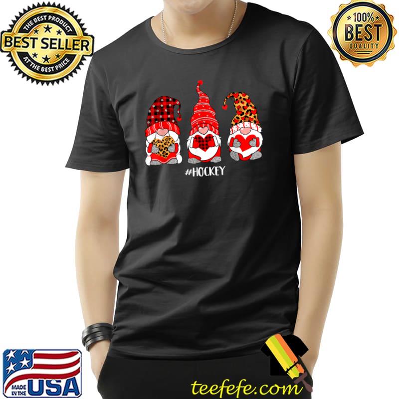 Awesome Love Hockey Gnome Xmas Matching Family Group Valentine's T-Shirt Unisex Awesome Love Hockey Gnome Xmas Matching Family Group Valentine's T-Shirt Unisex