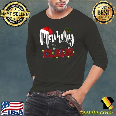 Awesome mammy Claus Matching Family Christmas Pajamas Xmas Santa T-Shirt