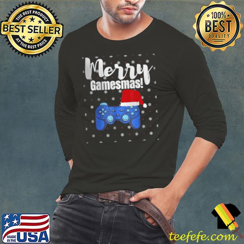 Awesome merry Gamesmas Funny Christmas Video Game Gamer Gaming T Shirt