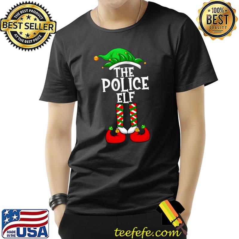 Awesome Police Elf Matching Family Group Christmas Party Pajama T- Unisex Awesome Police Elf Matching Family Group Christmas Party Pajama T- Unisex