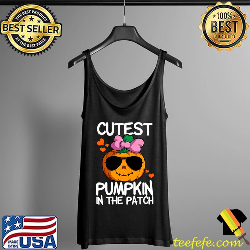 Awesome Pumkin Girls Halloween Cutest Pumpkin In The Patch T-Shirt Tank Top Awesome Pumkin Girls Halloween Cutest Pumpkin In The Patch T-Shirt Tank Top