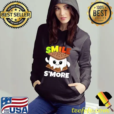 Awesome Smile S'more Laugh Camping Toddler Girl Campfire Smores T-Shirt
