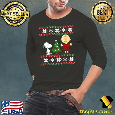 Awesome Snoopy and Charlie Browns Ugly Christmas shirt