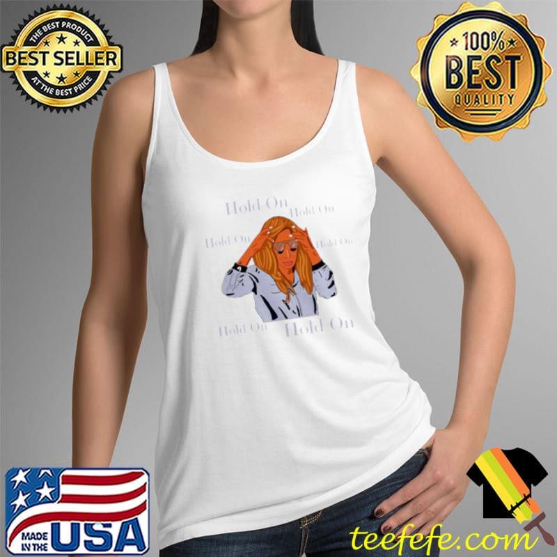 Awesome the Real Housewives Of Potomac Karen Huger Wig Hold On T s Tank Top Awesome the Real Housewives Of Potomac Karen Huger Wig Hold On T s Tank Top
