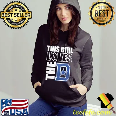 Awesome this girl loves the D Dallas Cowboys football shirt