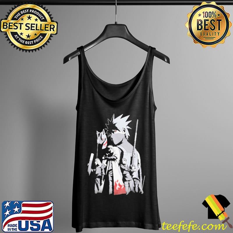 Awesome Tricou Barbati Naruto Shippuden, Kakashi anbu negru, Negru Tank Top Awesome Tricou Barbati Naruto Shippuden, Kakashi anbu negru, Negru Tank Top