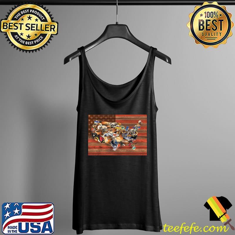 Awesome uSA NFL Map Collage Shirt Tank Top Awesome uSA NFL Map Collage Shirt Tank Top