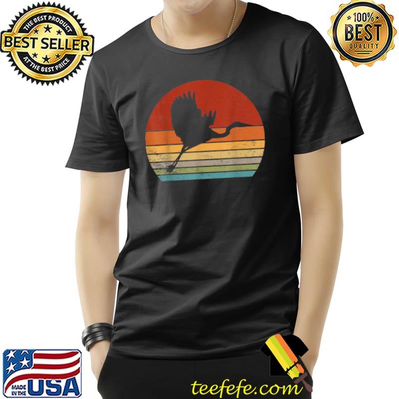 Awesome Vintage Egret Retro Egret Silhouette Bird Lover 80s 90s T Shirt Unisex Awesome Vintage Egret Retro Egret Silhouette Bird Lover 80s 90s T Shirt Unisex