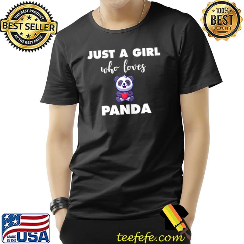 Awesome Womens Panda Lover Girl Just a Girl Who Loves Panda Zookeeper T Shirt Unisex Awesome Womens Panda Lover Girl Just a Girl Who Loves Panda Zookeeper T Shirt Unisex