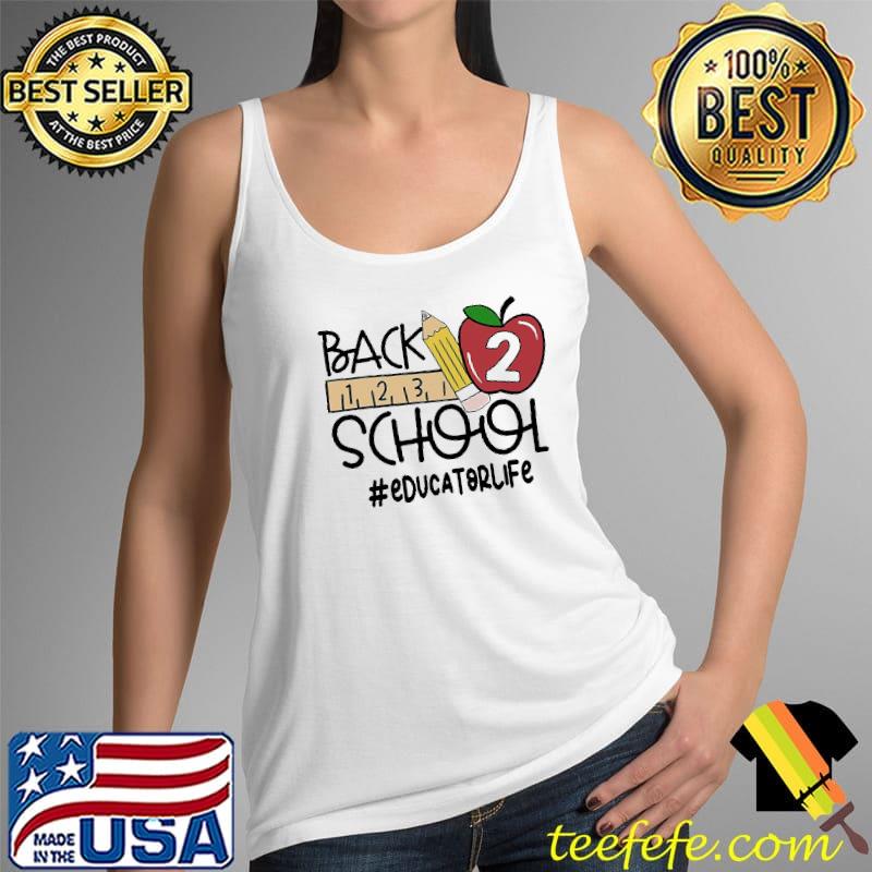 Back Shool Educatorlife Pencil Ruler Shirt Tank Top Back Shool Educatorlife Pencil Ruler Shirt Tank Top