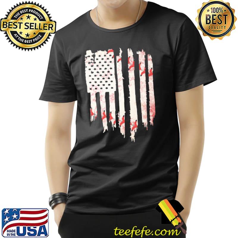 Baseball American Flag Retro Shirt Unisex Baseball American Flag Retro Shirt Unisex