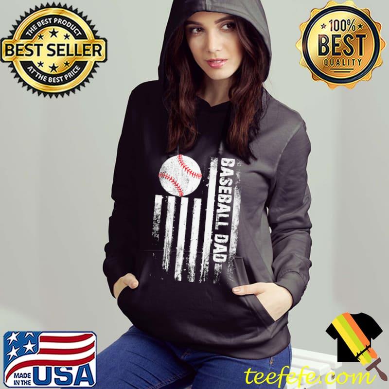 Baseball DAD American Flag shirt