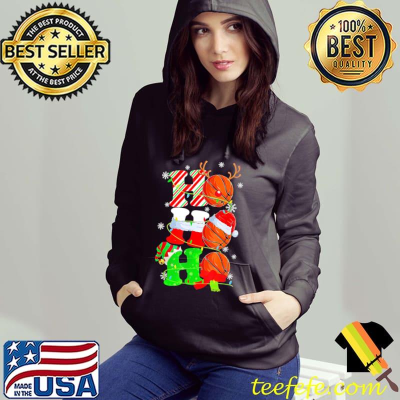 Basketball Ho Ho Ho Christmas Shirt Hoodie Basketball Ho Ho Ho Christmas Shirt Hoodie
