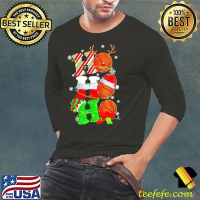 Basketball Ho Ho Ho Christmas Shirt