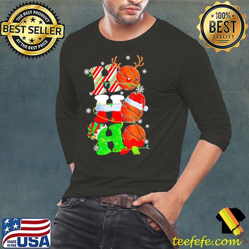 Basketball Ho Ho Ho Christmas Shirt Basketball Ho Ho Ho Christmas Shirt