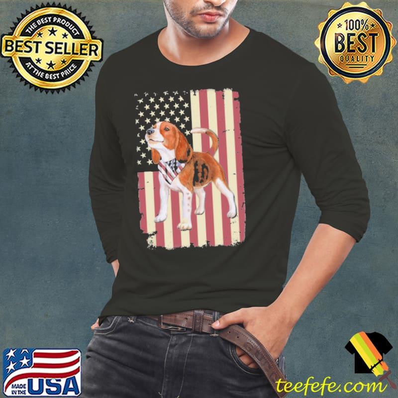 Beagle American Flag Shirt Beagle American Flag Shirt