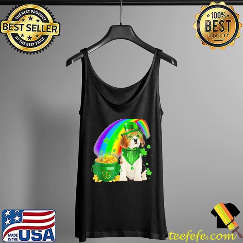 Beagle Dog Irish Leprechaun Rainbow Shirt Tank Top Beagle Dog Irish Leprechaun Rainbow Shirt Tank Top