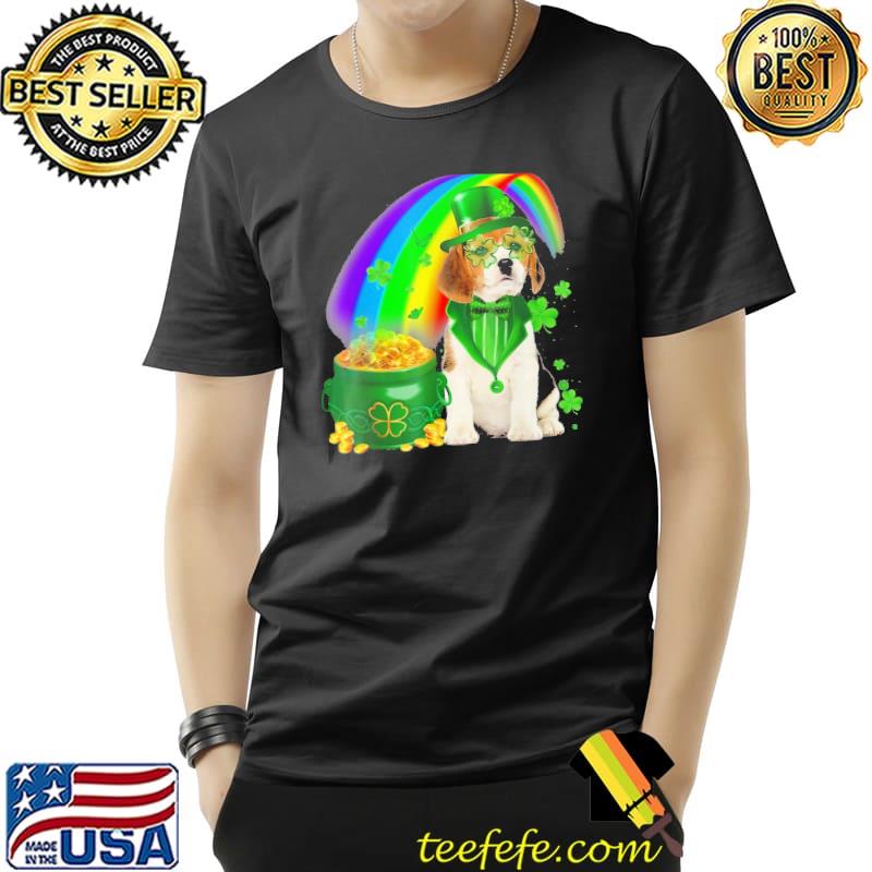 Beagle Dog Irish Leprechaun Rainbow Shirt Unisex Beagle Dog Irish Leprechaun Rainbow Shirt Unisex