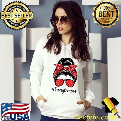 Beagle mom Dog girl T-shirt