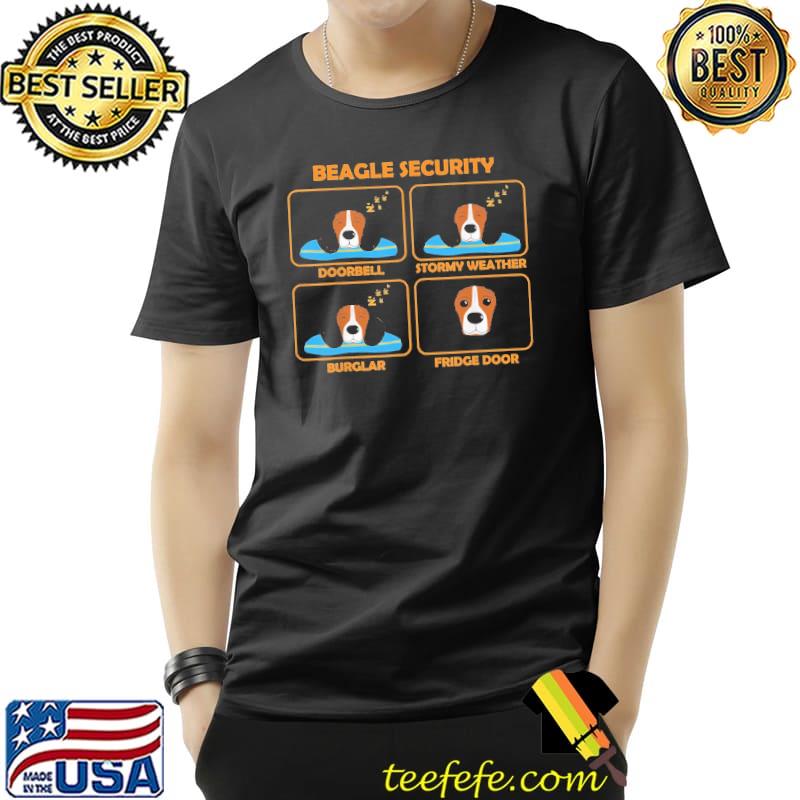 Beagle security Doorbell Stormy Weather Burglar Fridge Door Shirt Unisex Beagle security Doorbell Stormy Weather Burglar Fridge Door Shirt Unisex