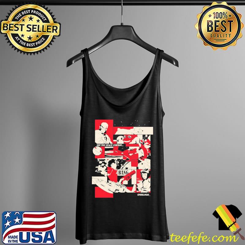 Bebop Pattern See You Space Cowboy Anime Shirt Tank Top Bebop Pattern See You Space Cowboy Anime Shirt Tank Top
